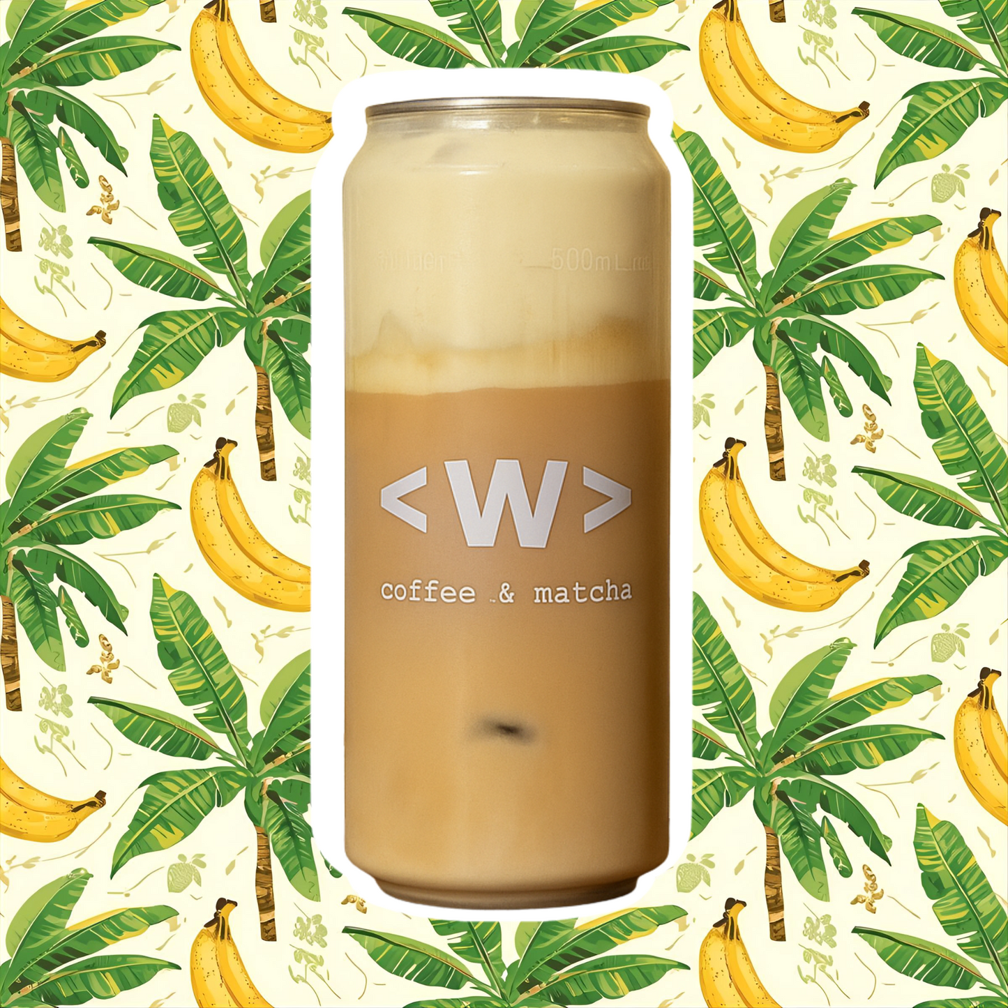 Caramelised Banana Cold Foam Latte - 500ml